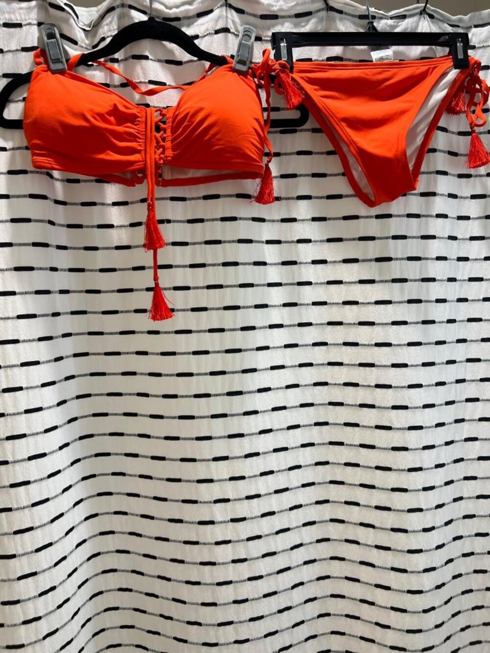 Michael Kors Tassel tie up bikini set